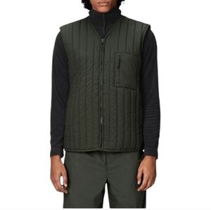 NWT! RAINS, Banja Liner Vest, T1, Green, Size Medium, MSRP $125